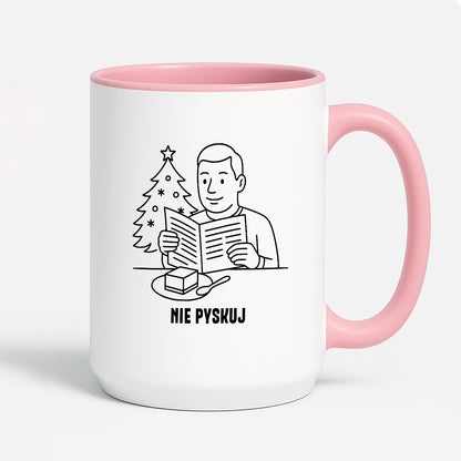 Kubek świąteczny z cytatem TATY - "Nie pyskuj"
