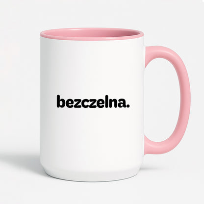 Kubek z nadrukiem - "bezczelny."