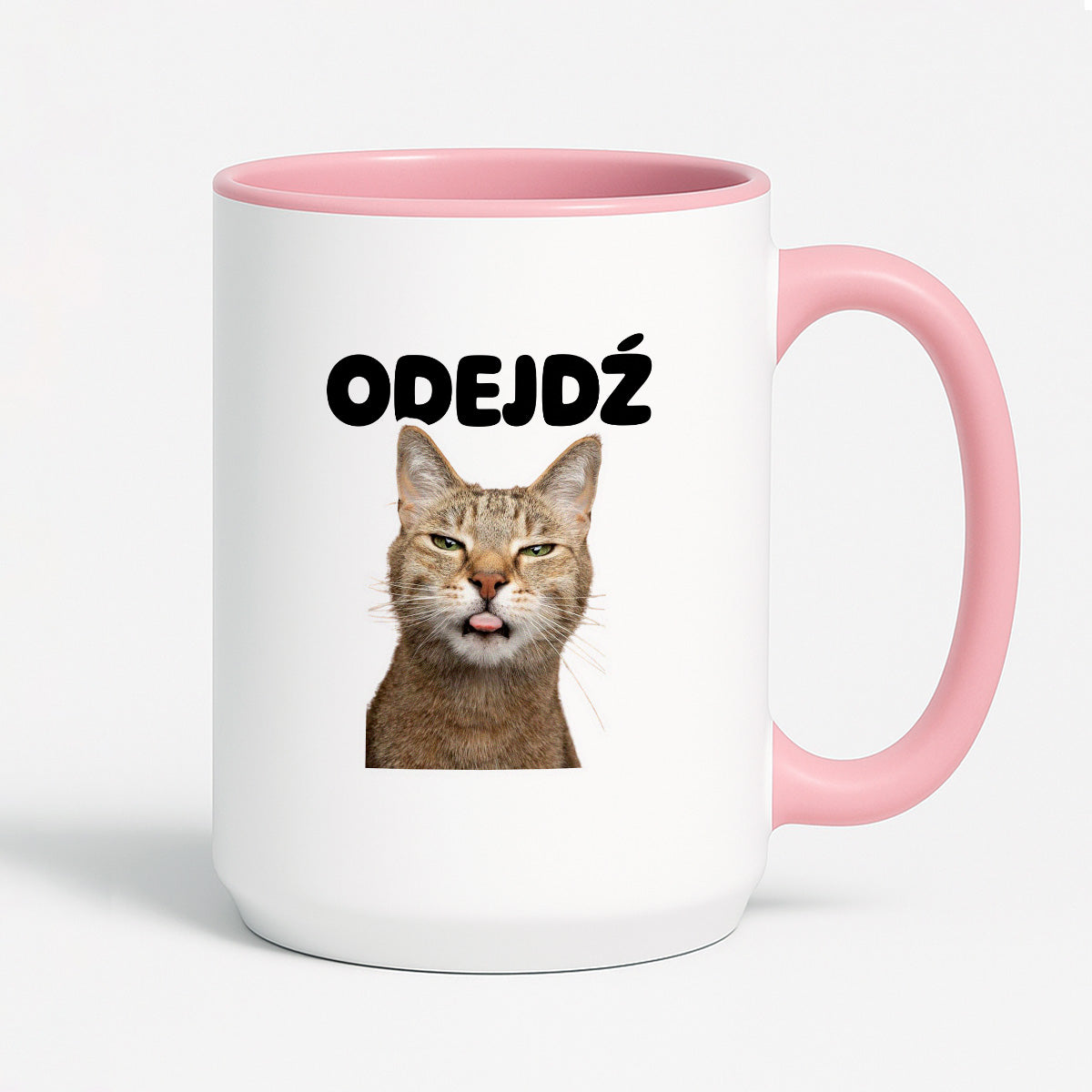Kubek z nadrukiem - "Odejdź" KOT
