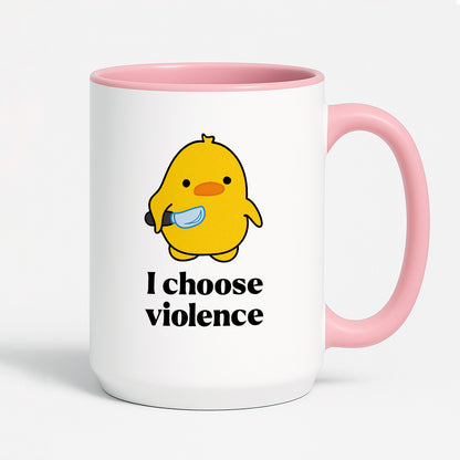Kubek z nadrukiem - I choose violence