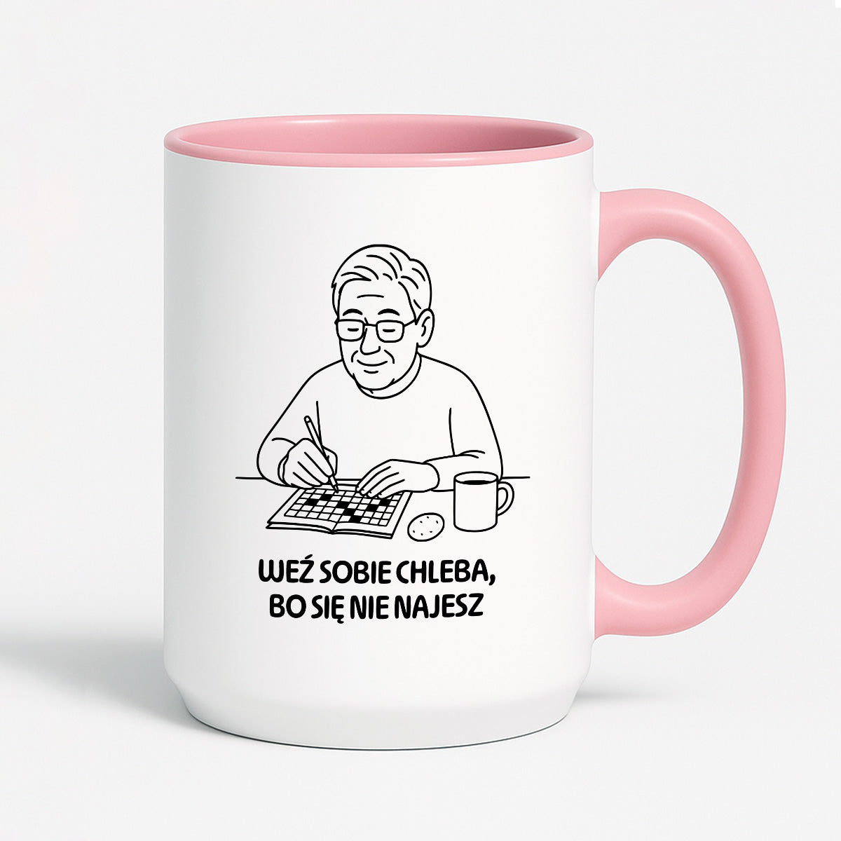 Kubek dla Babci / Dziadka - "Weź sobie chleba, bo się nie najesz"