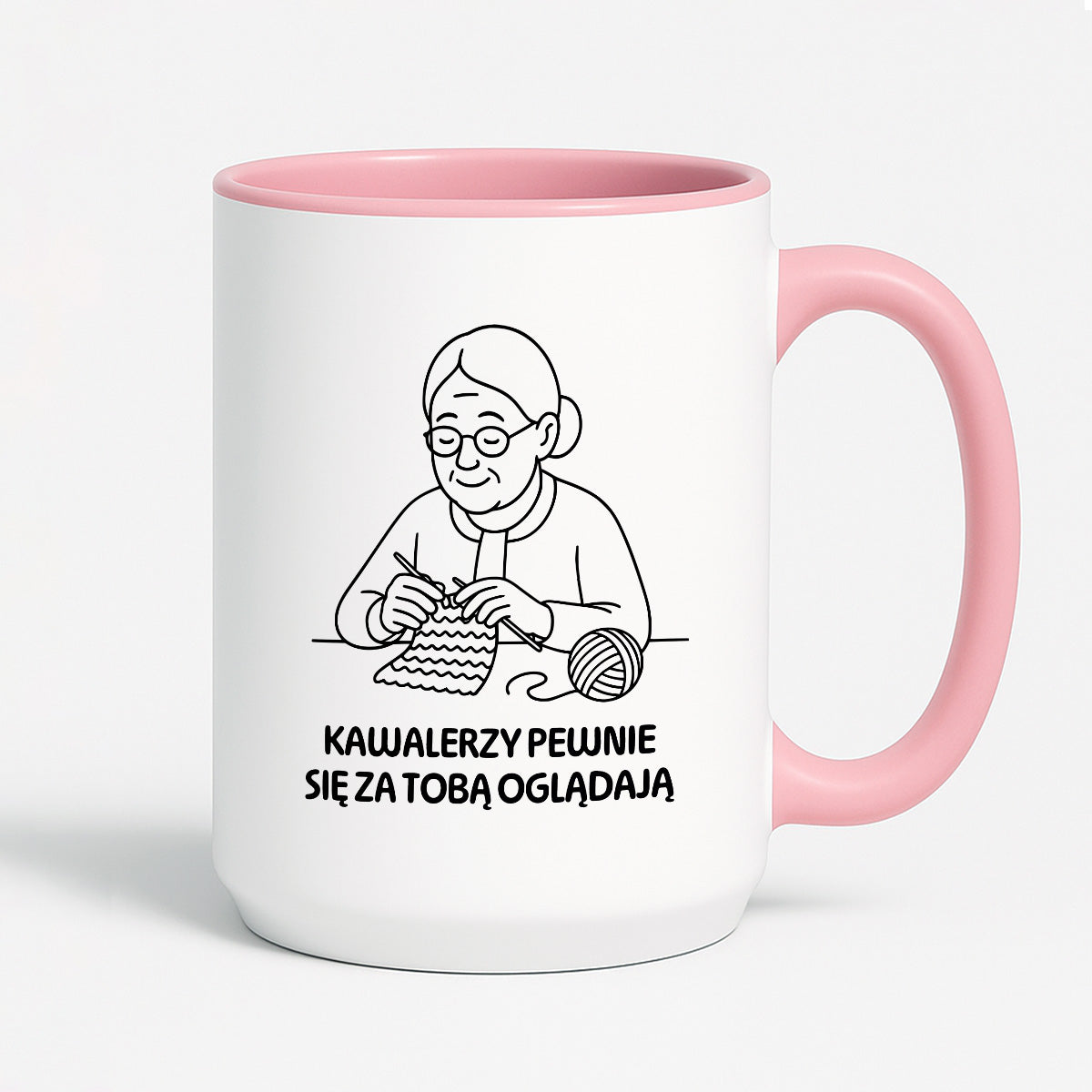 Kubek dla Babci / Dziadka - "Kawalerzy pewnie się za Tobą oglądają"