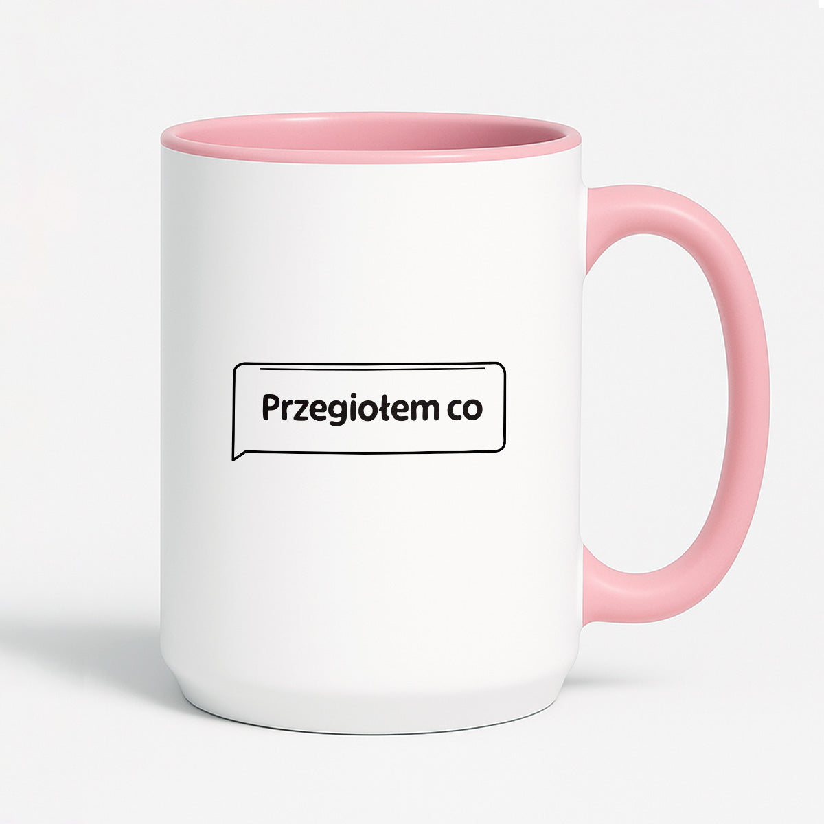 Kubek z nadrukiem - MEM -  "Przegiołem co"