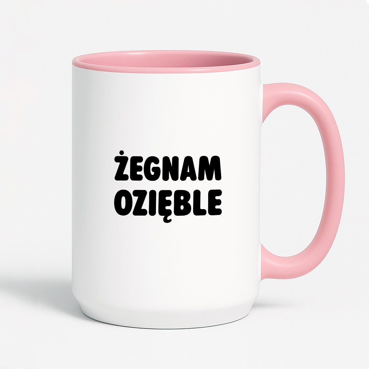 Kubek z nadrukiem - "Żegnam ozięble"