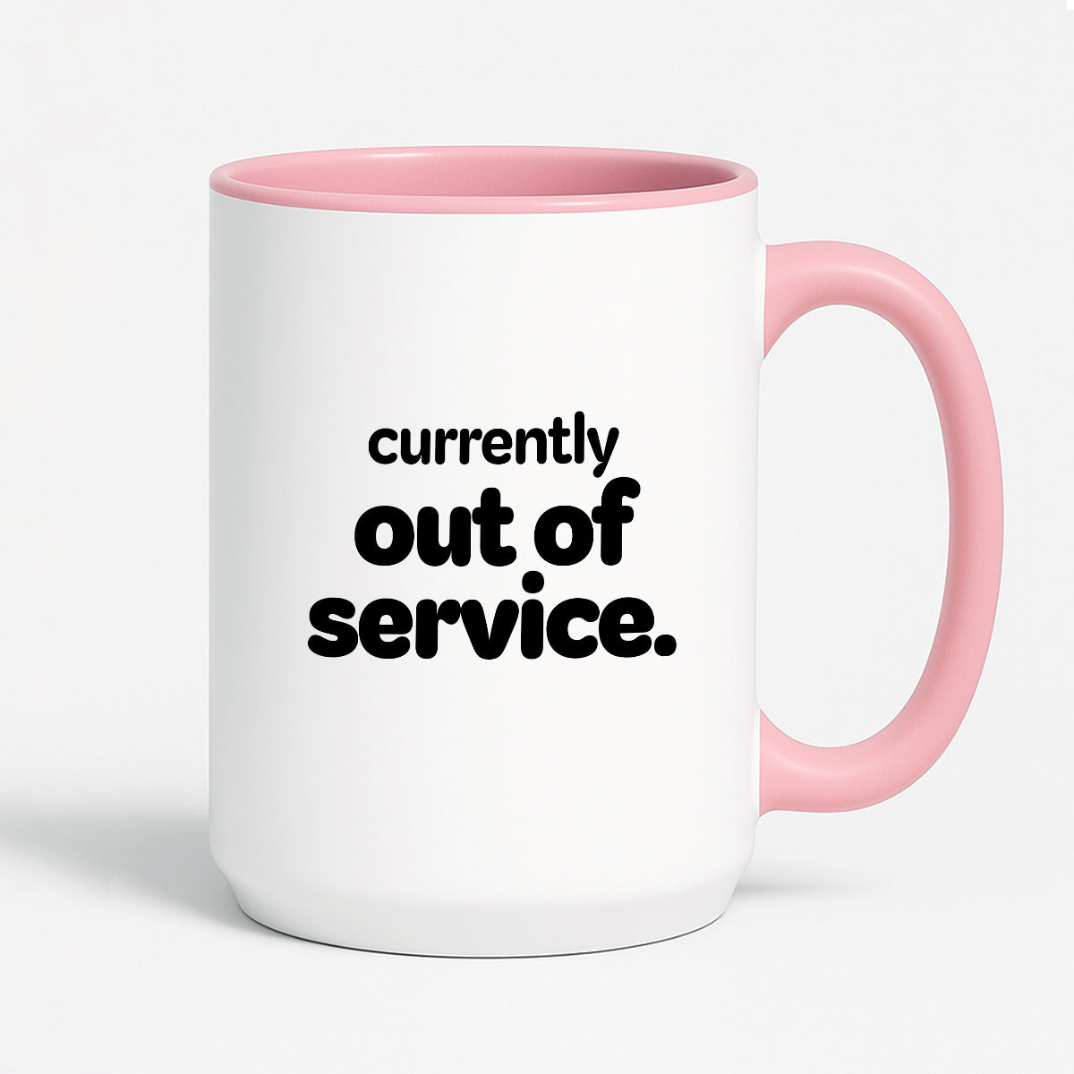 Kubek z nadrukiem - "currently out of service"