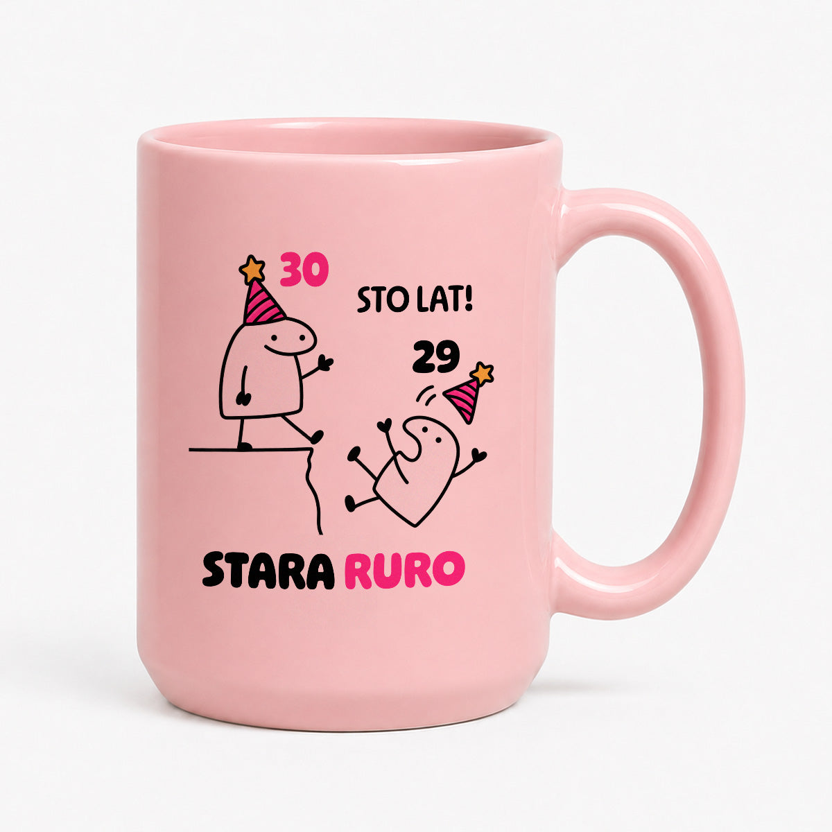 Kubek z nadrukiem "STO LAT! STARA RURO" [dowolny wiek]