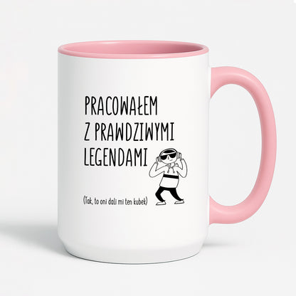 Kubek z nadrukiem na ODEJŚCIE Z PRACY - "Pracowałem z prawdziwymi legendami"