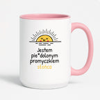 Kubek z nadrukiem - "Jestem pie*dolonym promyczkiem słonca"