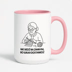 Kubek dla Babci / Dziadka - "Nie siedź na zimnym, bo wilka dostaniesz"