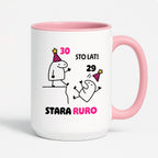 Kubek z nadrukiem "STO LAT! STARA RURO" [dowolny wiek]