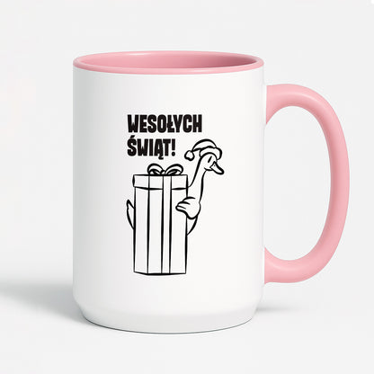 Kubek świąteczny z GĄSKĄ - "WESOŁYCH ŚWIĄT"