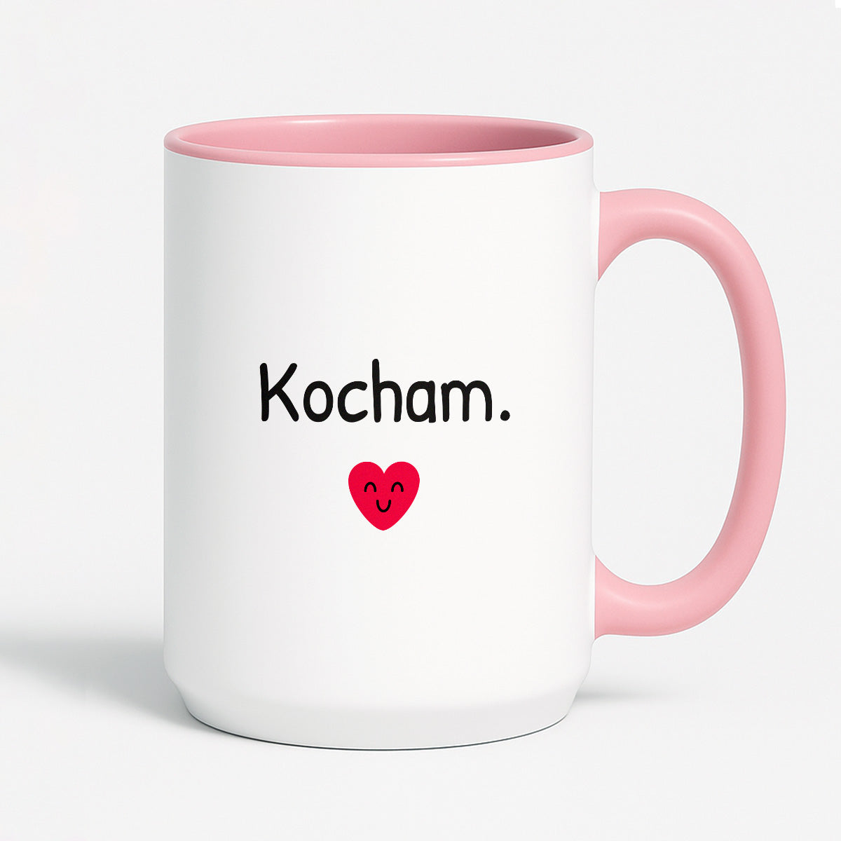 Kubek z nadrukiem - "Kocham."