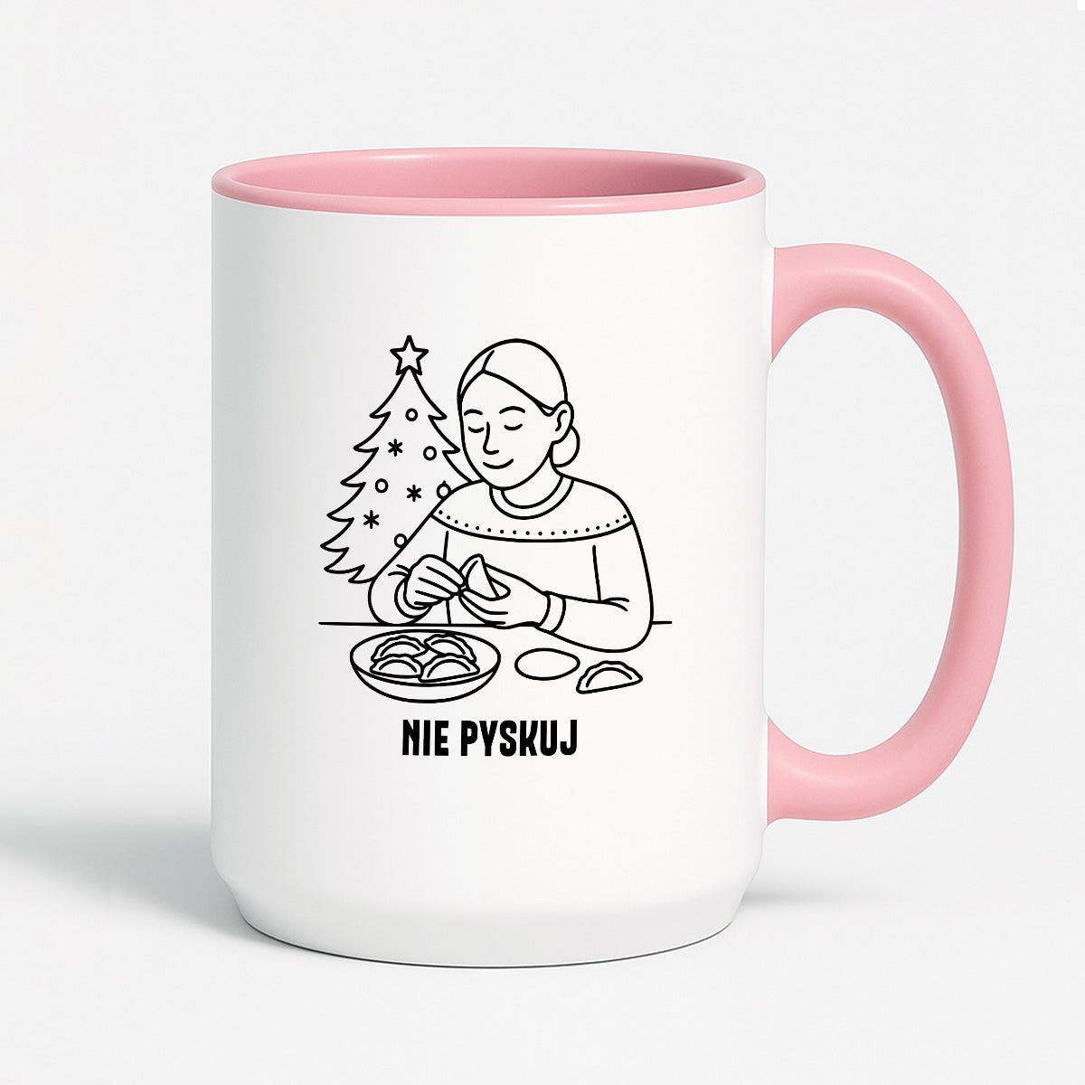 Kubek świąteczny z cytatem MAMY - "Nie pyskuj"