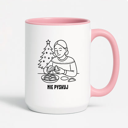 Kubek świąteczny z cytatem MAMY - "Nie pyskuj"