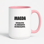 Kubek z IMIENIEM - "Specjalistka ds. gównianych i beznadziejnych"