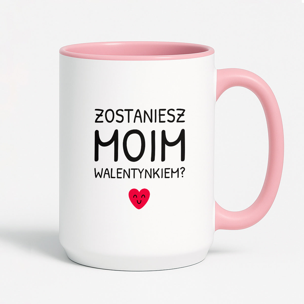 Kubek z nadrukiem - "Zostaniesz moim Walentynkiem?"