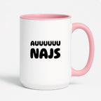 Kubek z nadrukiem - "Auuuuu NAJS"