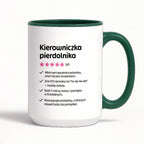 Kubek z nadrukiem "Kierowniczka pierdolnika"