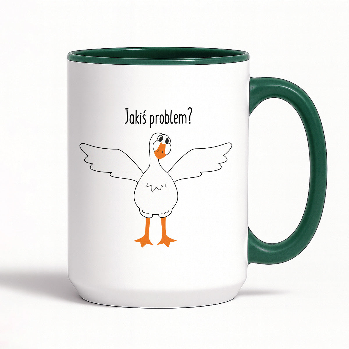 Kubek z nadrukiem - "Jakiś problem?" GĄSKA