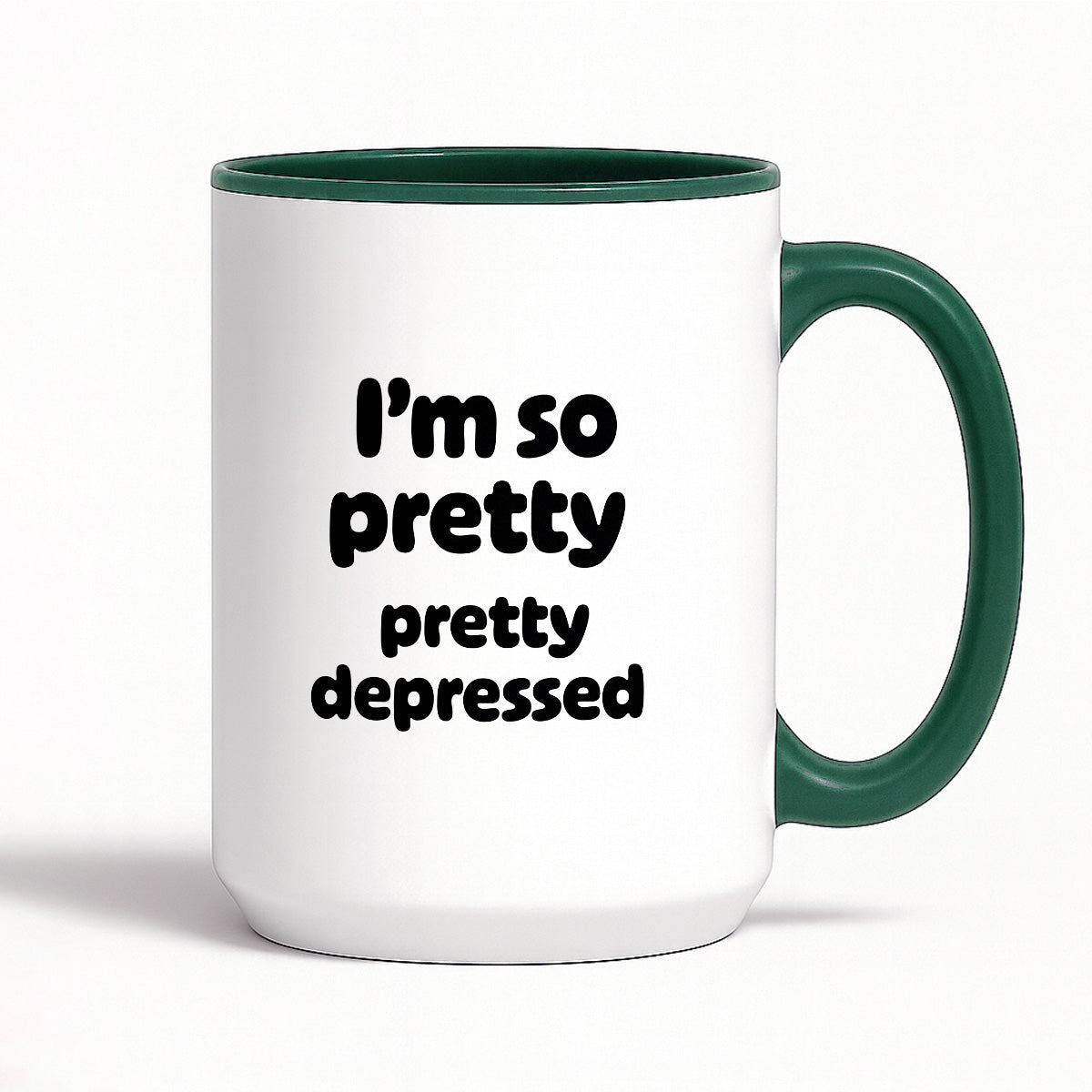 Kubek z nadrukiem - "I'm so pretty pretty depressed'