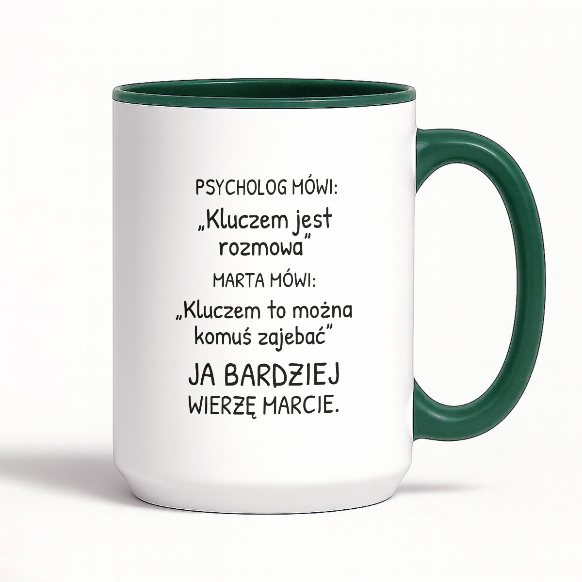 Kubek z nadrukiem - "Psycholog mówi" z IMIENIEM