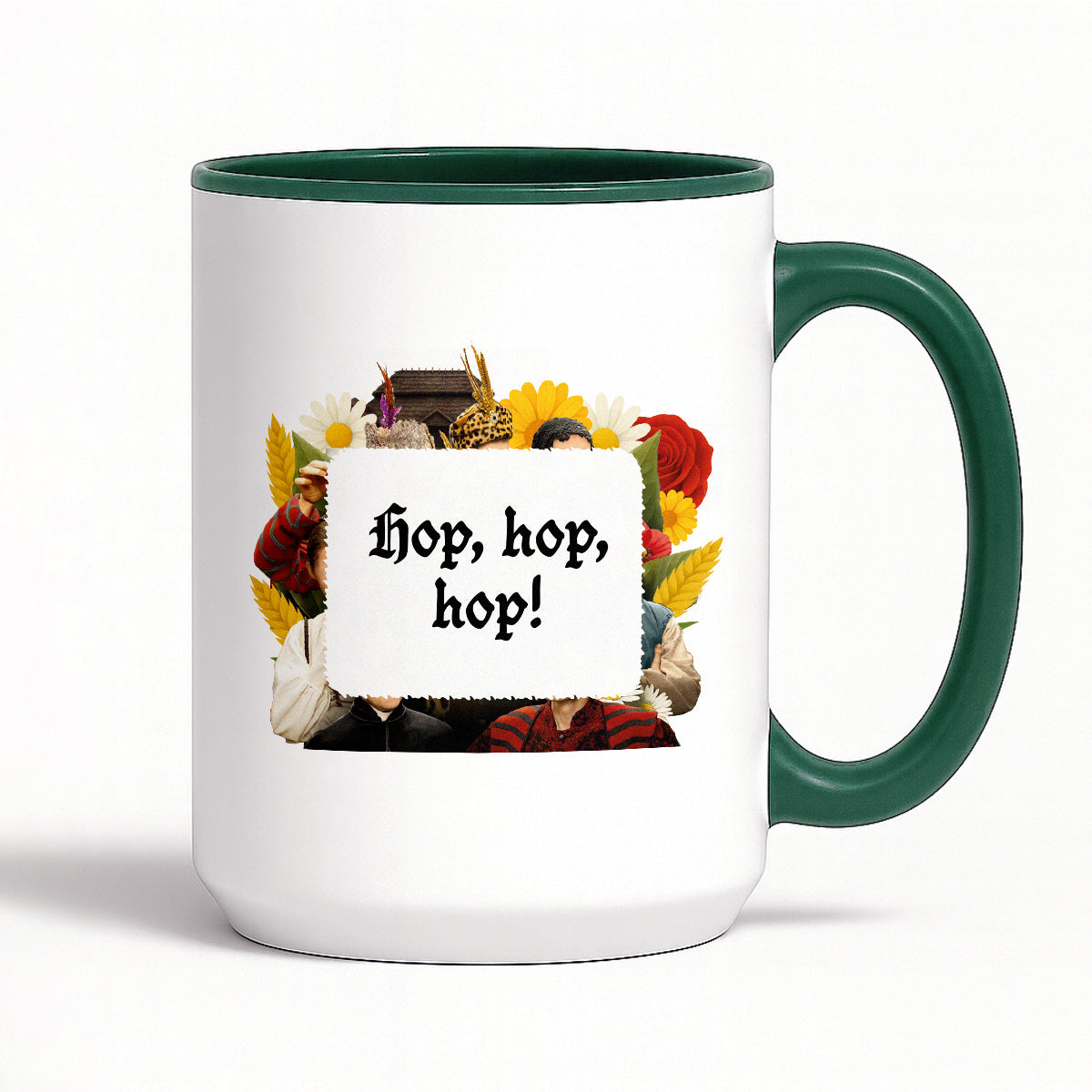 Kubek z nadrukiem "Hop, hop, hop!" NOWE 1670