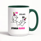 Kubek z nadrukiem "STO LAT! STARA RURO" [dowolny wiek]
