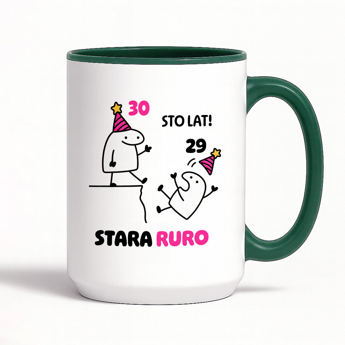 Kubek z nadrukiem "STO LAT! STARA RURO" [dowolny wiek]