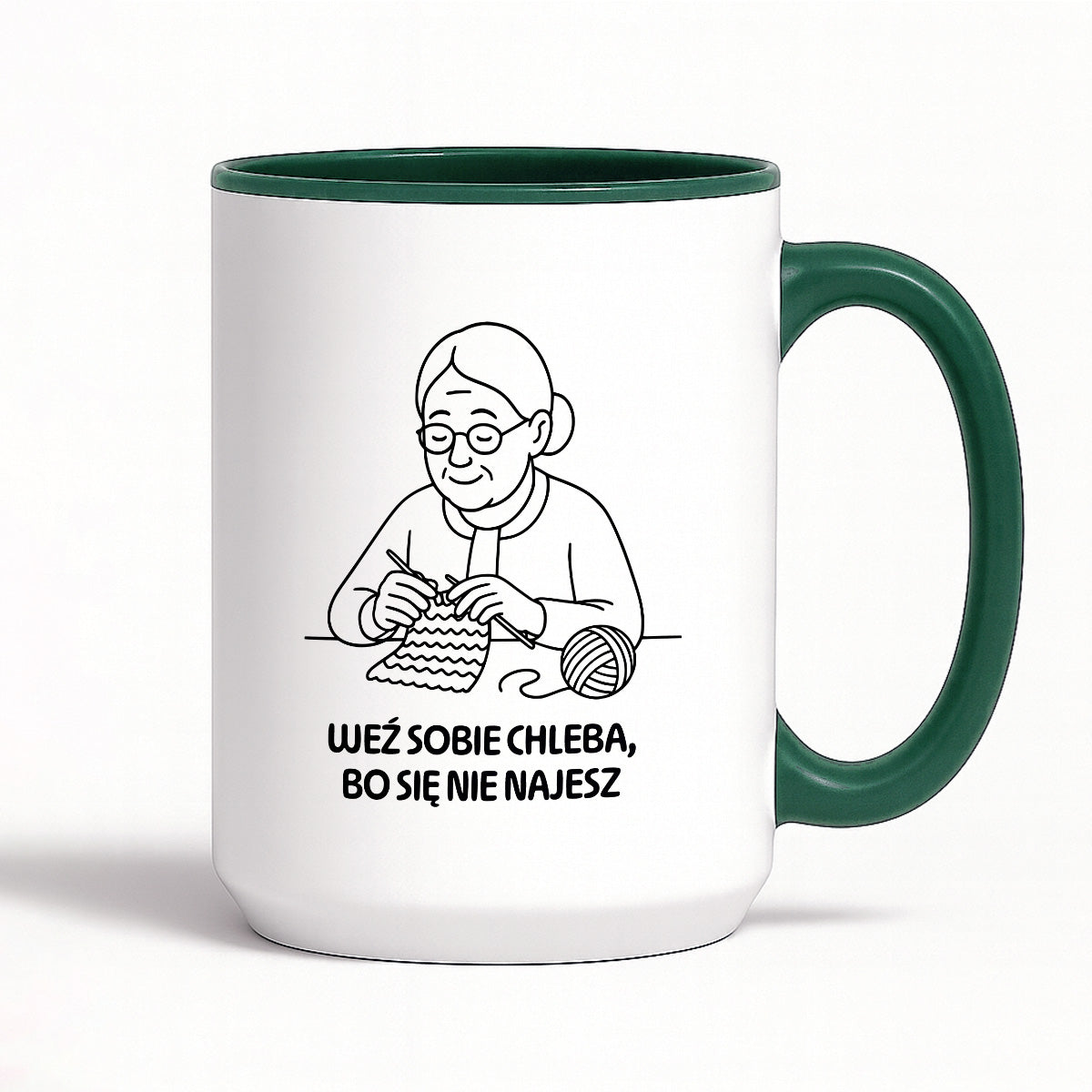 Kubek dla Babci / Dziadka - "Weź sobie chleba, bo się nie najesz"