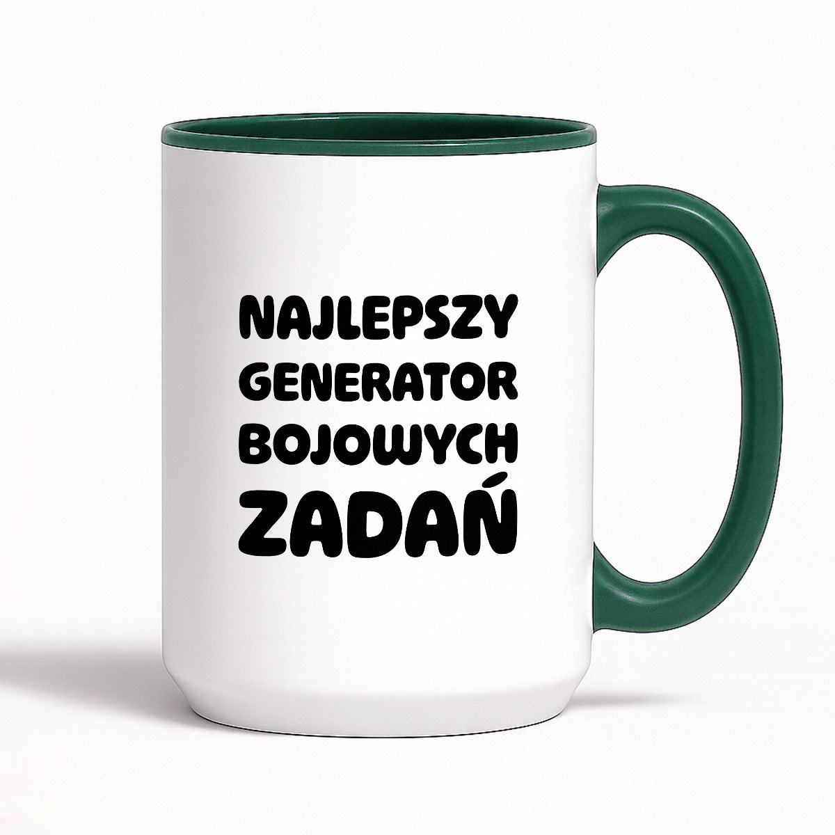Kubek z nadrukiem - "Najlepszy generator bojowych zadań"