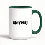 Kubek z nadrukiem "spływaj"