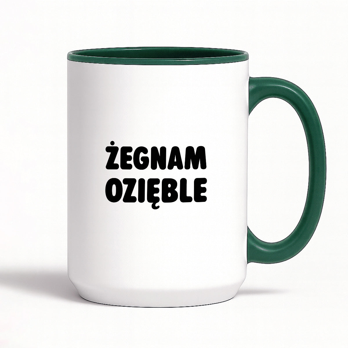 Kubek z nadrukiem - "Żegnam ozięble"