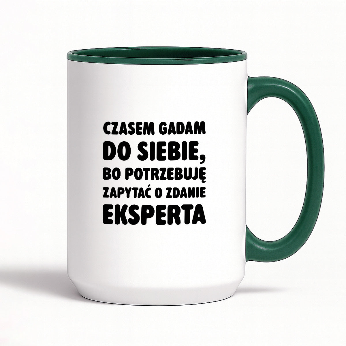 Kubek z nadrukiem - "Czasem gadam do siebie"