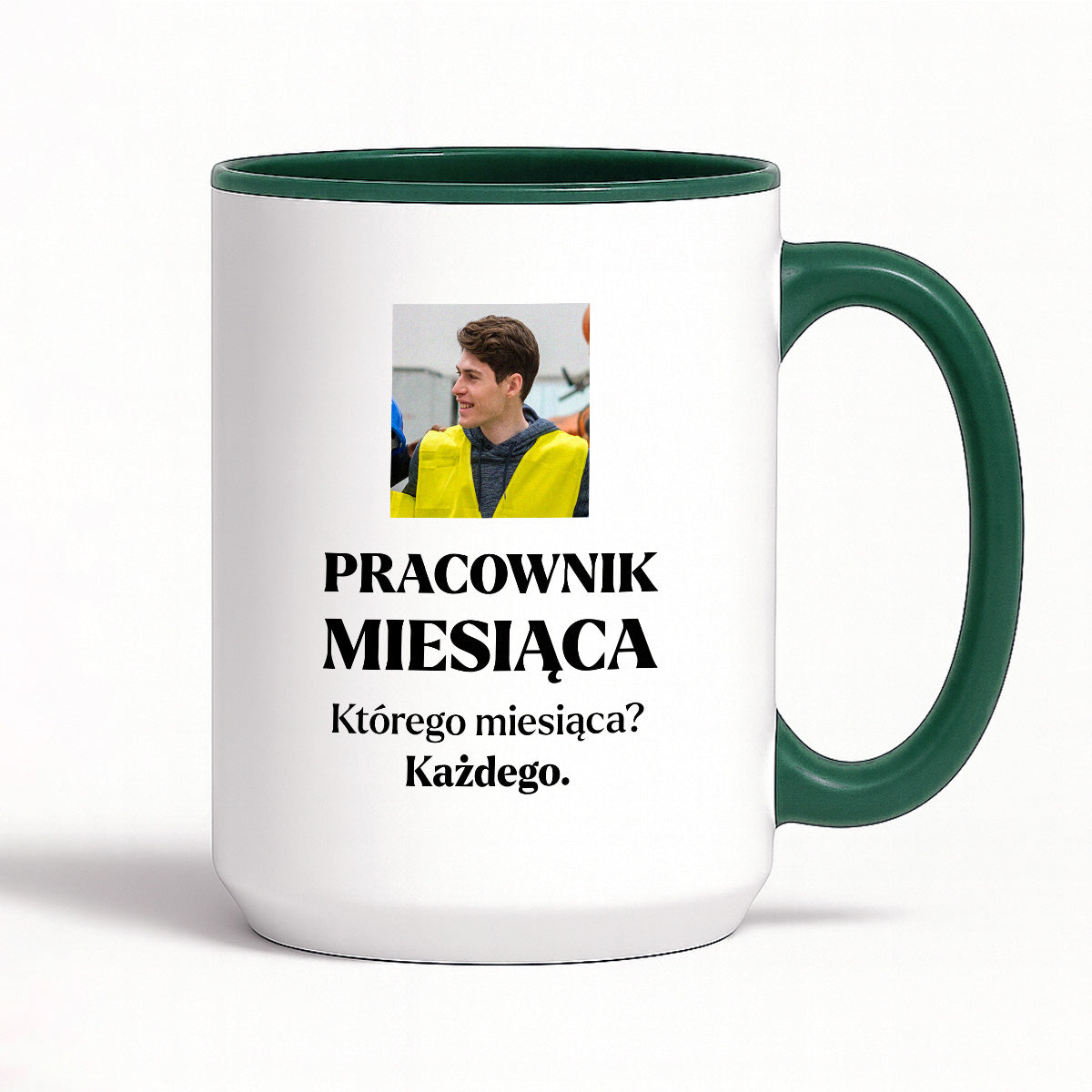 Kubek z nadrukiem - "Pracownik miesiąca ze zdjęciem"