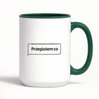 Kubek z nadrukiem - MEM -  "Przegiołem co"