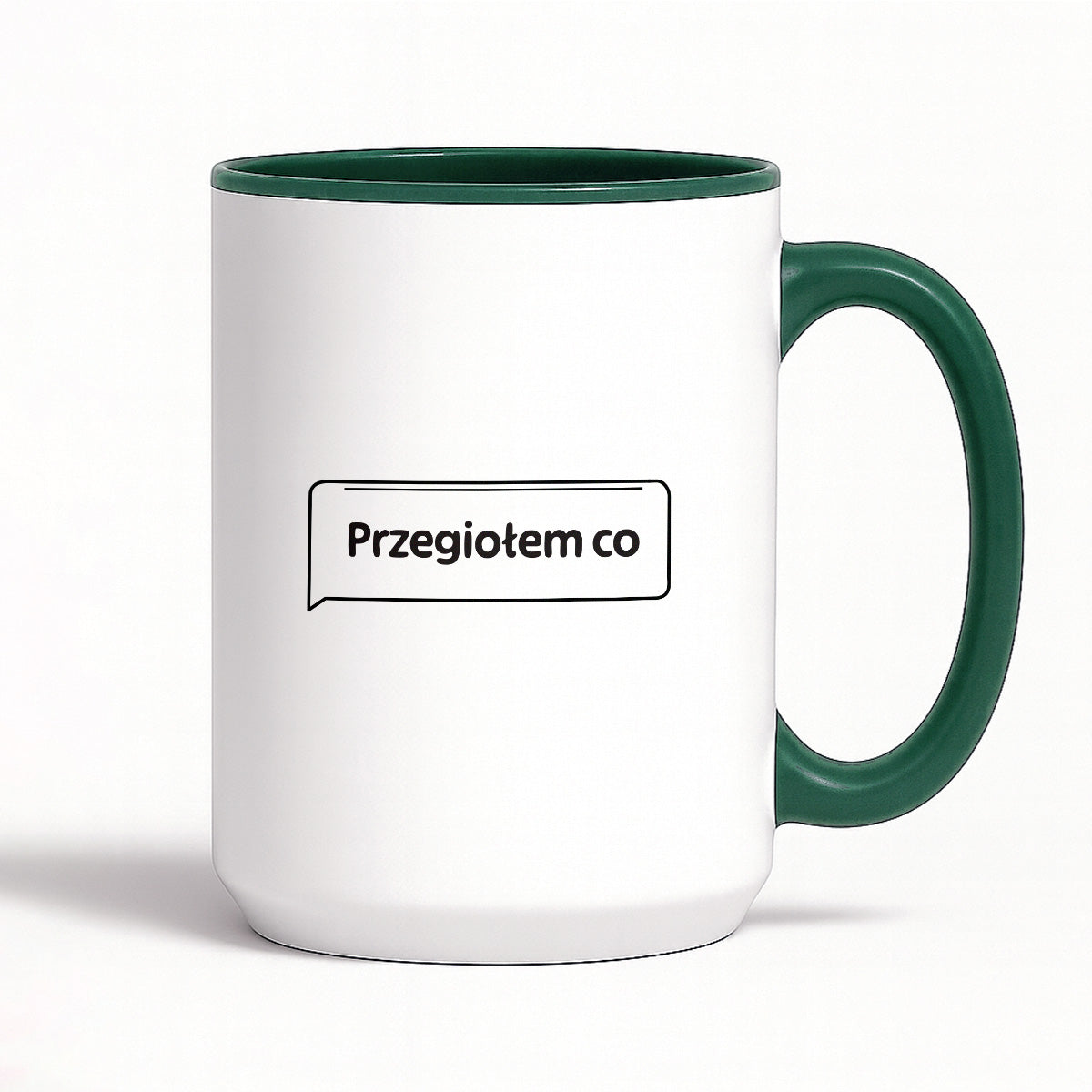 Kubek z nadrukiem - MEM -  "Przegiołem co"