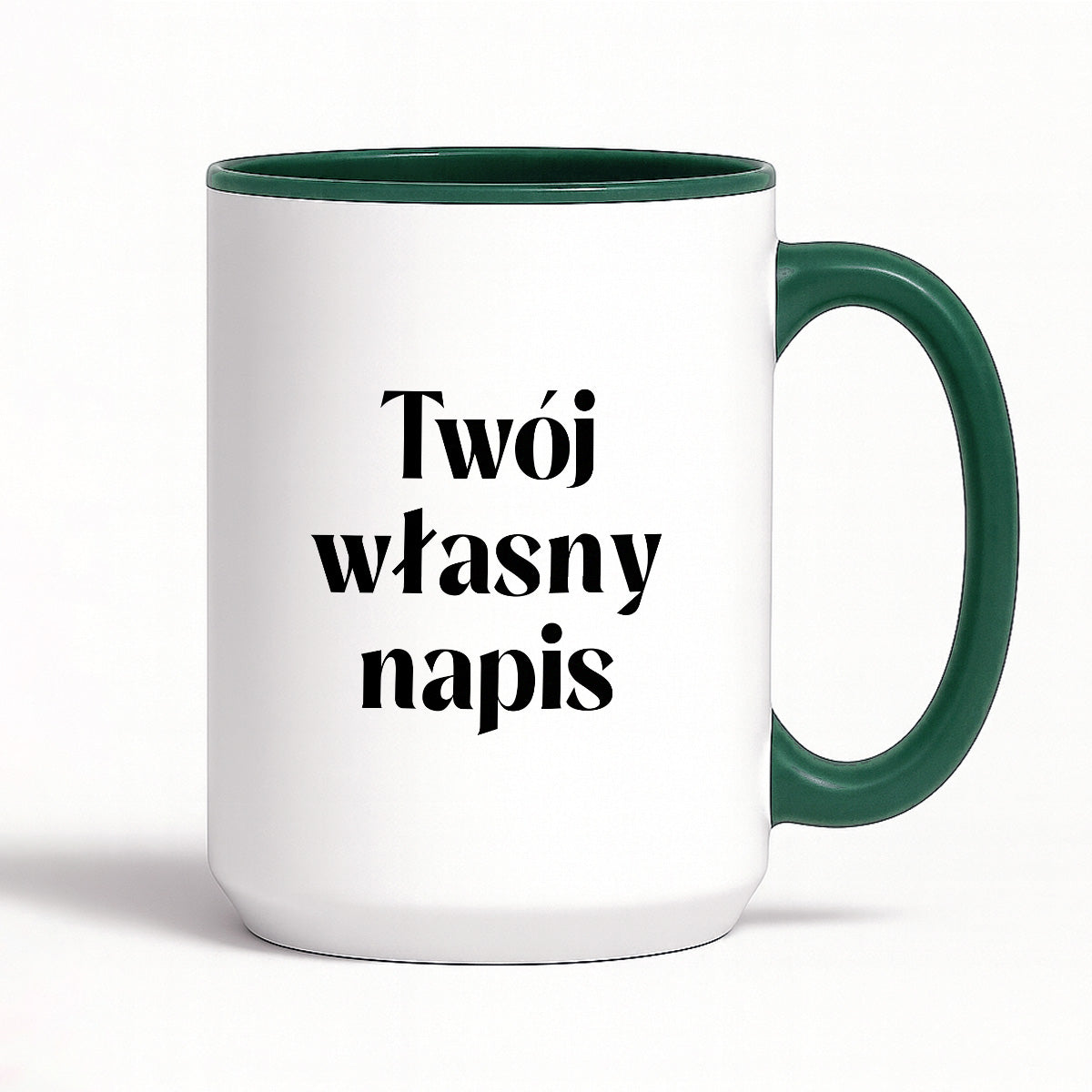 Kubek spersonalizowany z własnym napisem I