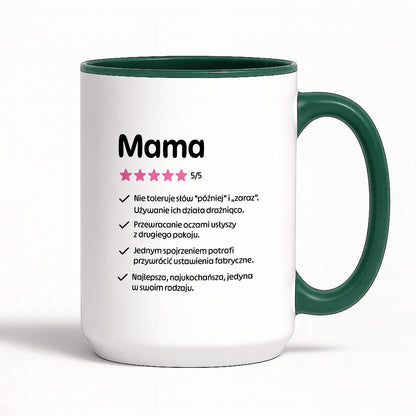 Kubek z nadrukiem - "Mama 5/5"