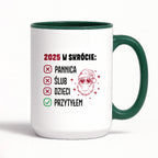 Kubek świąteczny z Mikołajem "2025 w skrócie" II