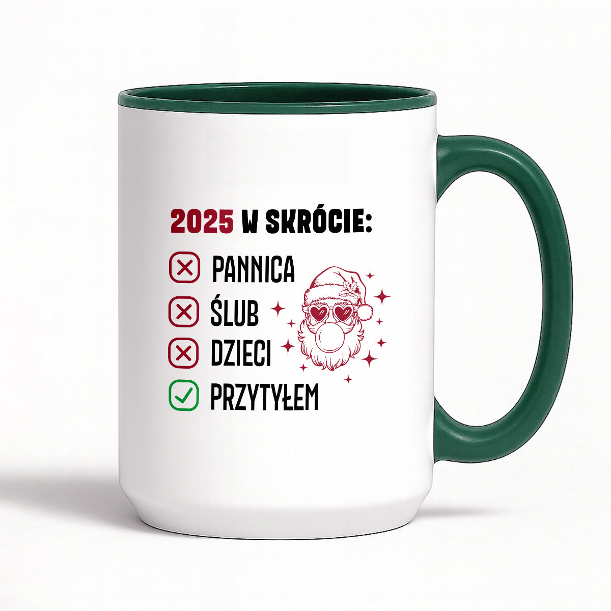 Kubek świąteczny z Mikołajem "2025 w skrócie" II