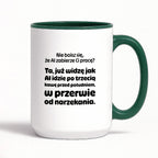 Kubek z nadrukiem - "Nie boisz się, że AI zabierze Ci pracę?"