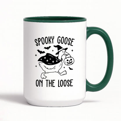 Kubek z nadrukiem "Spookie goose on the loose" HALLOWEEN 🎃