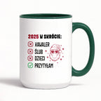 Kubek świąteczny z Mikołajem "2025 w skrócie" I