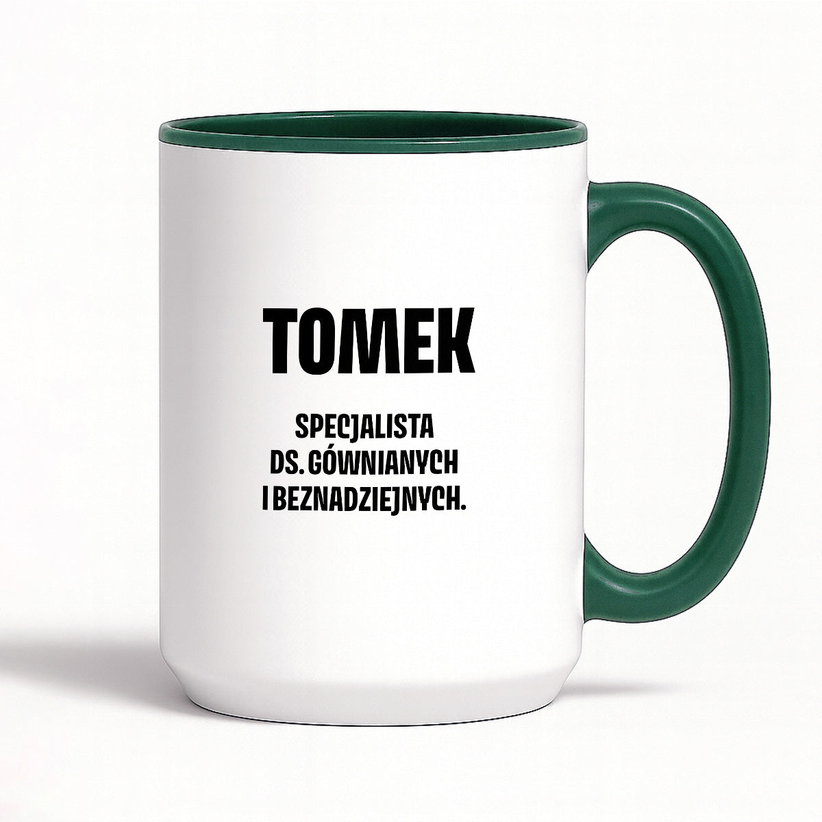 Kubek z IMIENIEM - "Specjalista ds. gównianych i beznadziejnych"