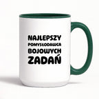 Kubek z nadrukiem - "Najlepszy pomysłodawca bojowych zadań"
