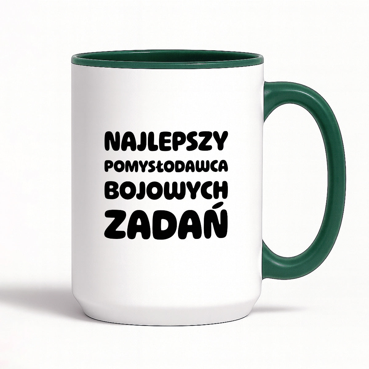 Kubek z nadrukiem - "Najlepszy pomysłodawca bojowych zadań"