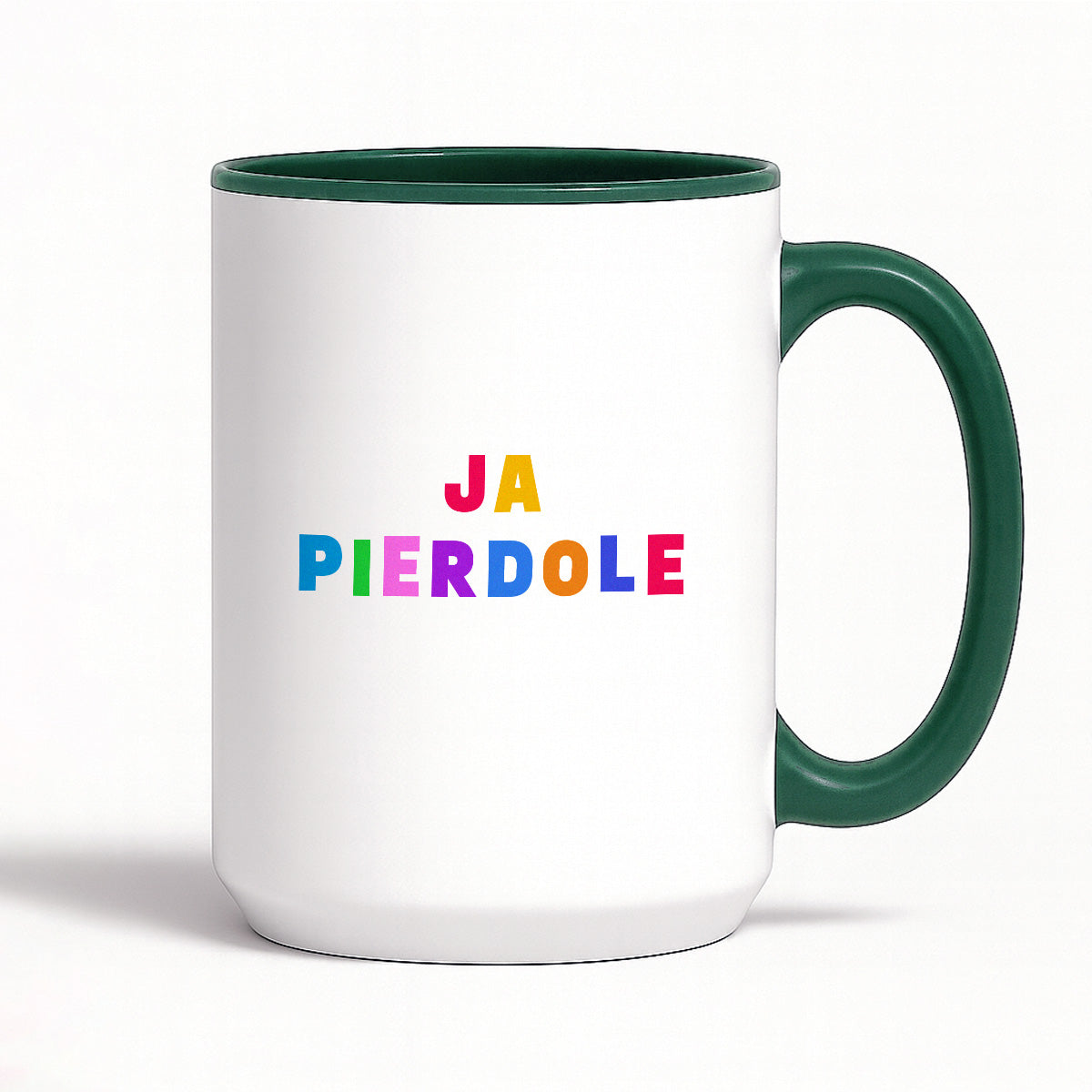 Kubek z kolorowym nadrukiem "ja pierdole"