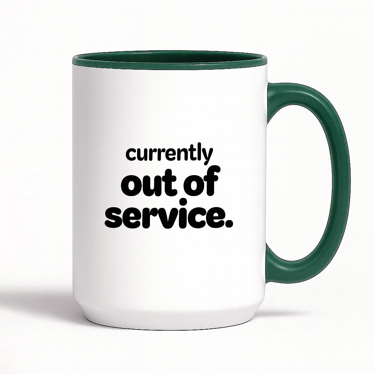 Kubek z nadrukiem - "currently out of service"
