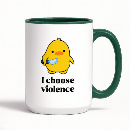 Kubek z nadrukiem - I choose violence