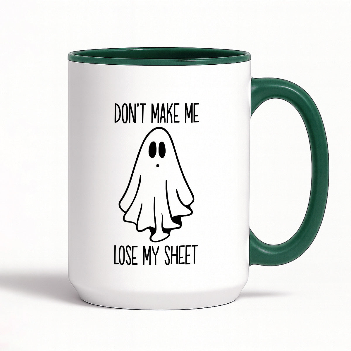 Kubek z nadrukiem "Don't make me loose my sheet"